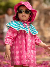 Te Amo Organic Cotton Block Printed Dress for Little Ones