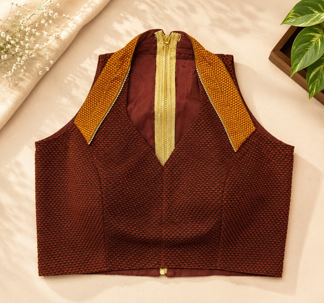 Khun Contrast Blouse