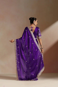 Royal Amethyst Ready-to-Wear Saree with blouse
