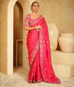 Saree and blouse set for festivals