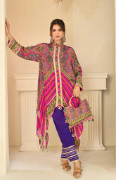 Savan Noor Printed Crepe Silk Western Ensemble