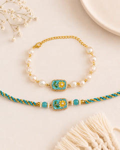 Raksha Bandhan Bhaiya Bhabhi Bracelet Set