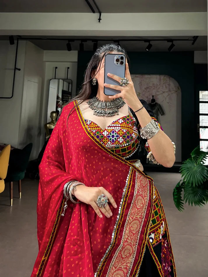 Rangrez Noir Gamthi Lehenga Choli