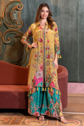 Yellow Suhani Saaz Crepe Co-Ord Set