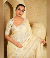 Off-white georgette blouse