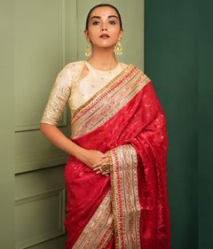 Royal red saree for weddings