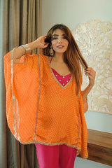 Satin Silk Neermohi Elegant Kaftan Set