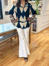 Ajrakh Shibori Modal Satin Shirt