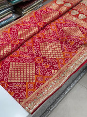 Traditional Bandhej Saree