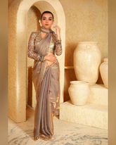 Golden Glint Net Sequin Blouse