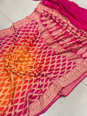 Traditional Bandhej Saree