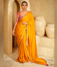 Golden zari and sequins work blouse