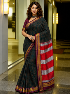 Marathmoli Parampara Traditional khun Saree