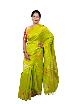 Pure Silk Paithani Saree with Peacock Zari