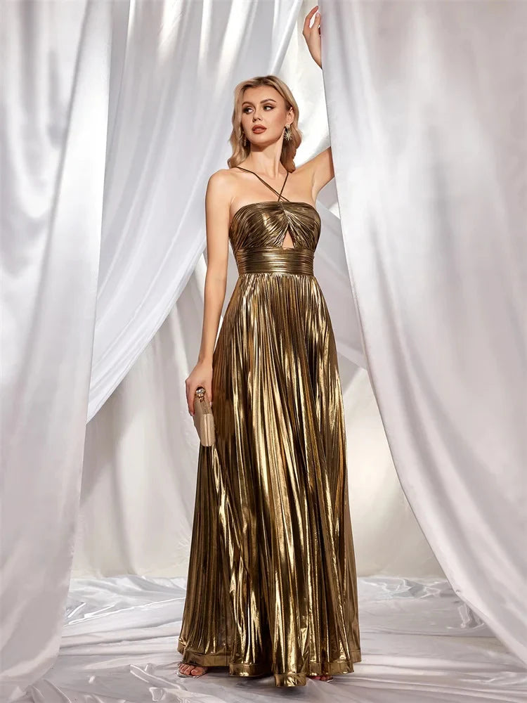 Luxe Party Slit Maxi Dress