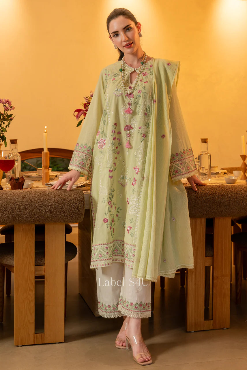 Royal Look Embroidered Straight Fit Ethnic Suit