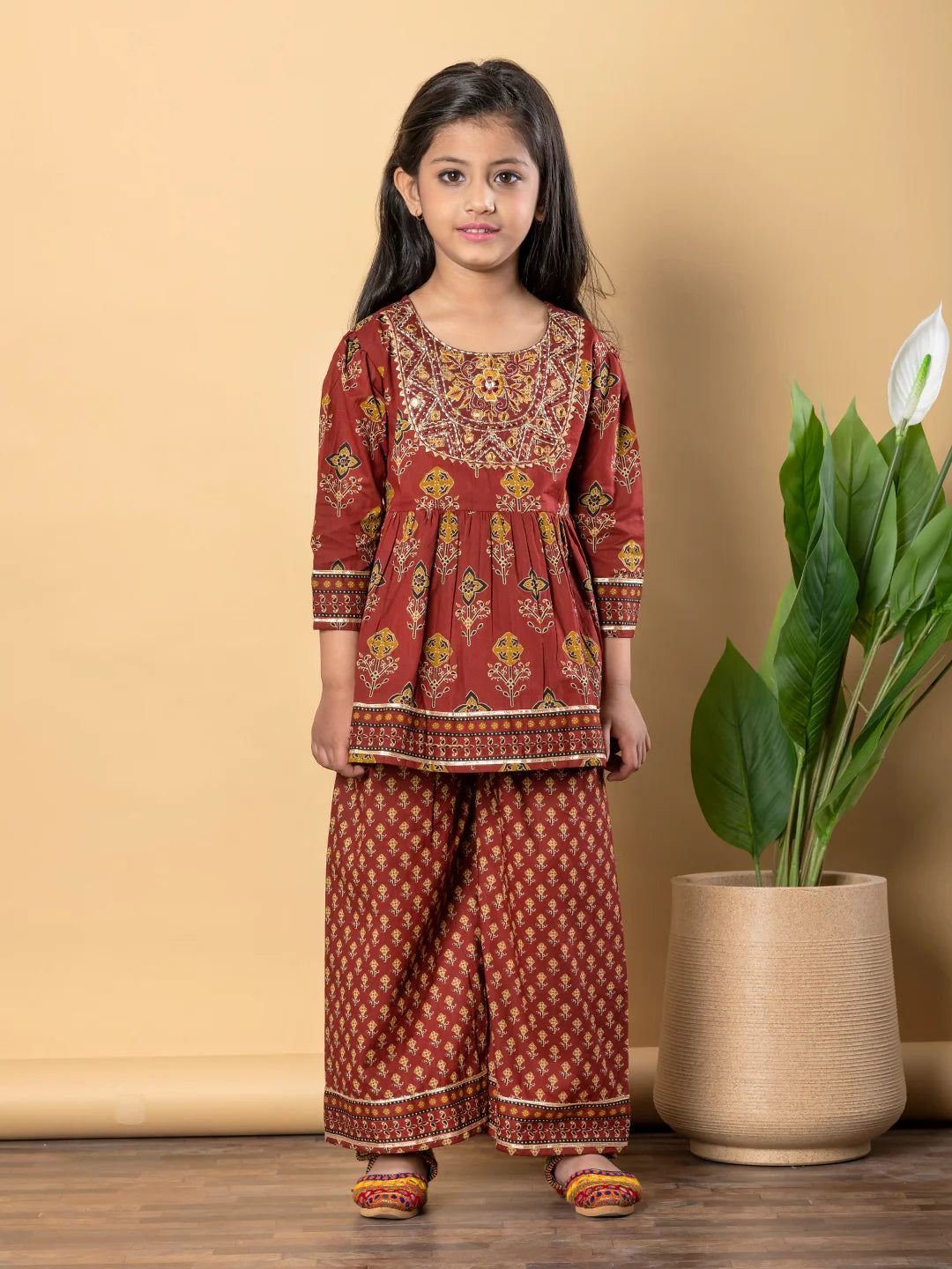 Jam Cotton Printed Kurta Pant Set