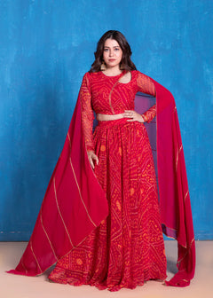 Bandhani Lehenga Set