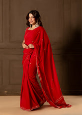 Cheri Embroidered Saree with Blouse
