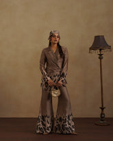 Leopard Blazer with Free Bandana Set