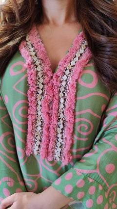 Mint Blossom Printed Farshi Co-Ord Set
