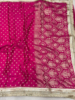 Maharani Noor Polka Satin Silk Saree