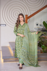 Seema Cotton Straight Suit Set- By Reet Lifestyle