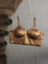 Metallic Gold Zari Cotton Blouse