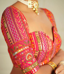 Gulaabi Aks Corset Cut Blouse