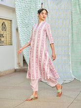 Cotton Kurta pink & Pant Set- By Reet Lifestyle