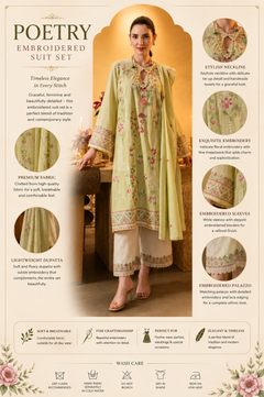 Royal Look Embroidered Straight Fit Ethnic Suit