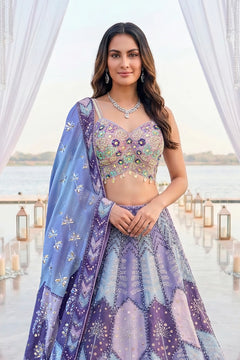 Neelambari Noor Embroidered Lehenga Set
