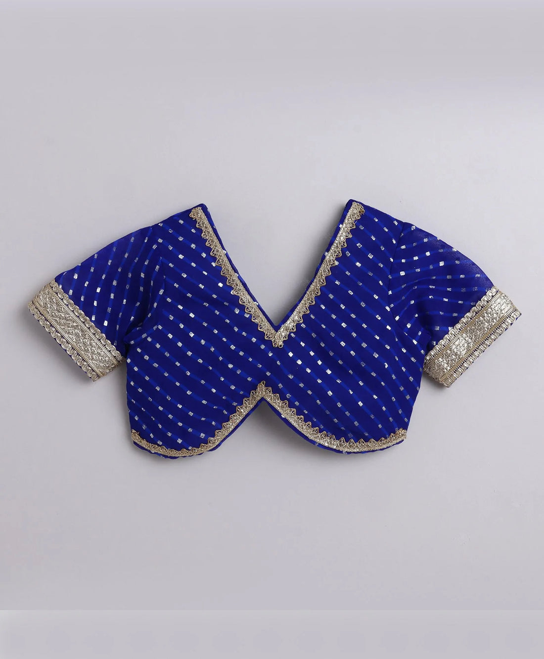 Blue Georgette Gota Embellished Lehenga Set
