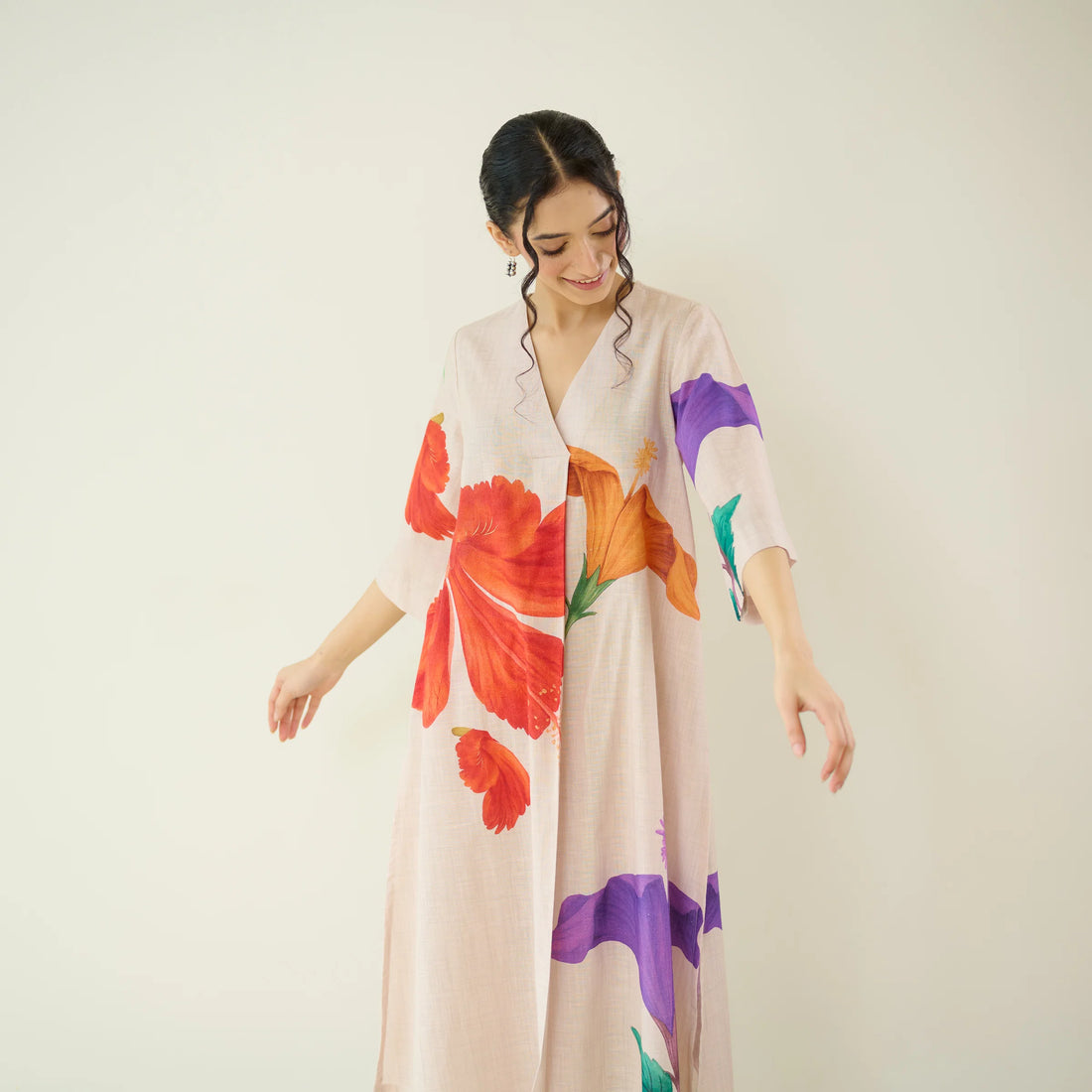 Nazm Floral Cotton Kurta Set