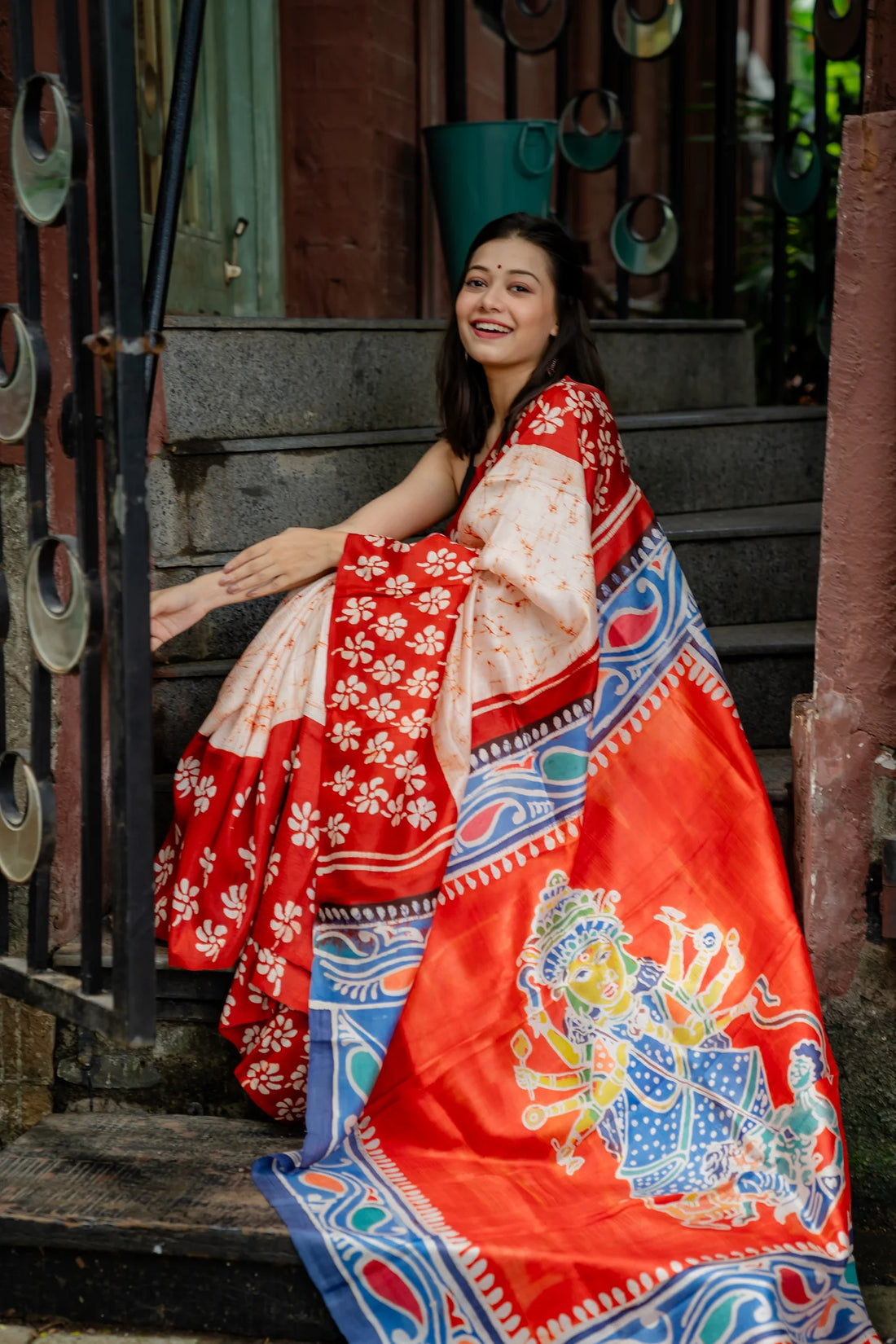 Batik Rang Silk Saree