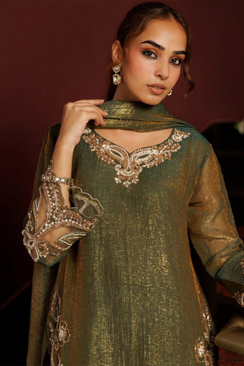 Zarqash Luxe Handwork Palazzo Set