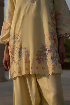Mehrunissa Floral Cutwork Co-ord Set
