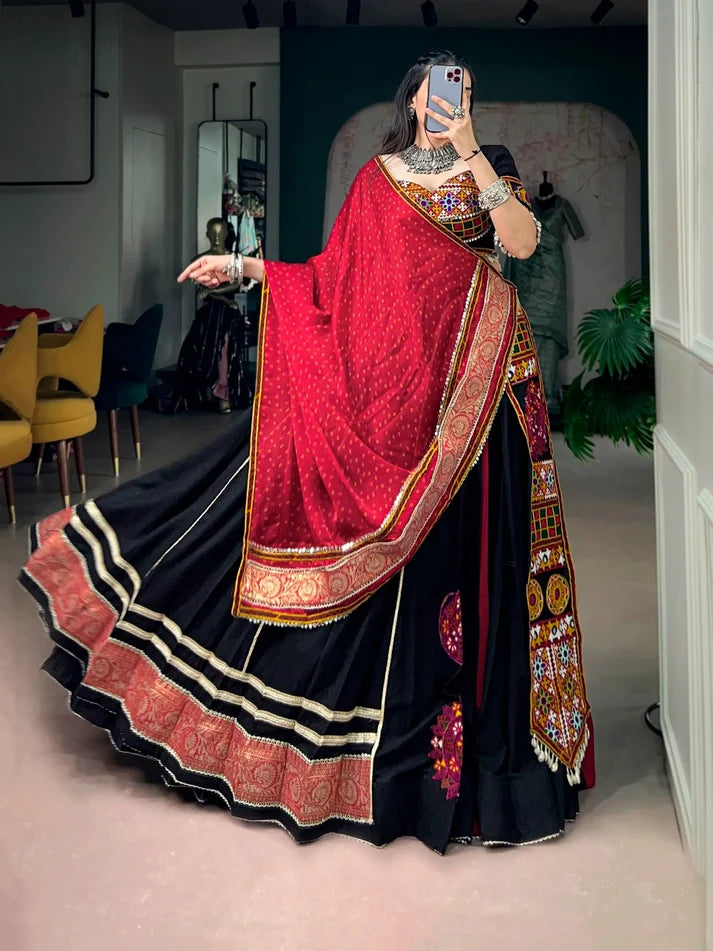Rangrez Noir Gamthi Lehenga Choli