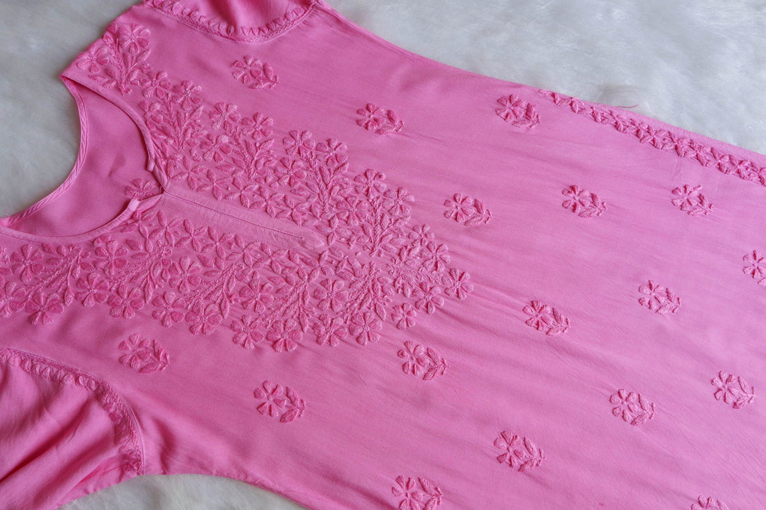 Baby Pink Grace Rayon Two-Piece Set