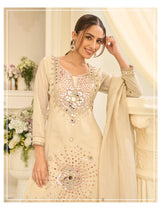 Mirror Work Top Gharara And Dupatta