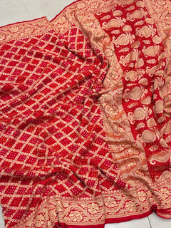 Rajasthani Bandhej Saree
