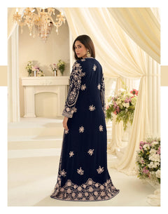 Heavy Simar Silk Embroidered Sharara set