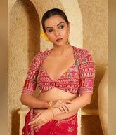 Multicolored embroidery blouse
