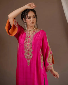 Heavy Chinon Sequence Kurti Palazzo Set – By Reet Lifestyle