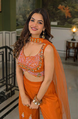 Pure Chinoon Moti Work Co-Ord Set Set- By Reet Lifestyle