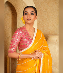 Pink georgette blouse