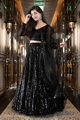 Black Lehenga Choli Set- By Reet Lifestyle