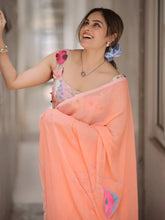 Green Apple Ganache (Mul Cotton Saree)