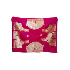 Mayurika Pure Silk Paithani Saree with Royal Floral Bird Pallu