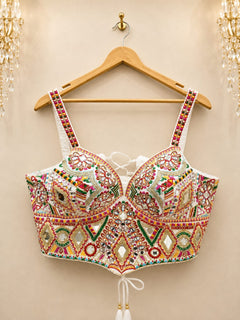 Rajrani Navrang Mirror Corset Blouse ✨
